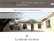 Tablet Screenshot of hotel-ardeche-sud.com